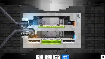 Bridge Constructor Portal, level 3