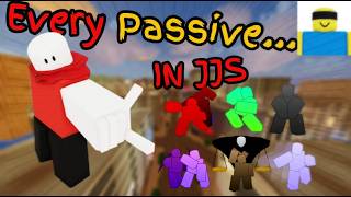 EVERY Passive In JJS.  | Jujustu Shenanigans.
