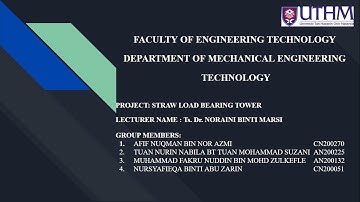 ‘CORONA TOWER’ BNJ20903 PROJECT SOLID MECHANICS GROUP 1 SECTION 1 (VIDEO PRESENTATION)
