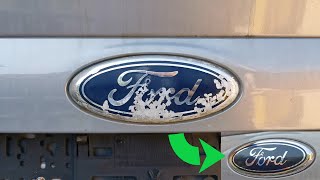 How to replace old Ford badge on CMax after 2010