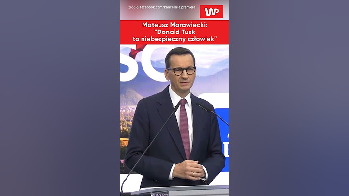 Morawiecki: Donald Tusk to niebezpieczny człowiek #shorts