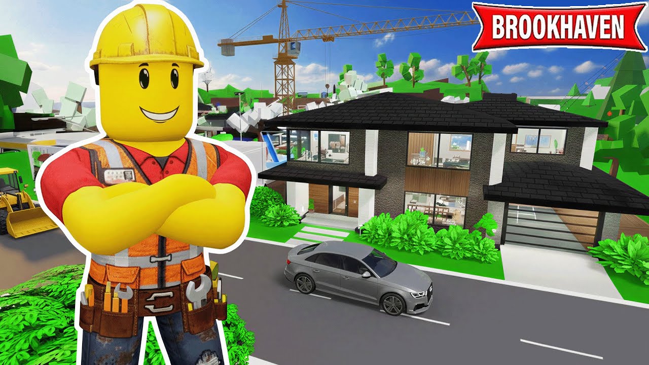 JE CONSTRUIS UNE MAISON RÉALISTE SUR BROOKHAVEN ROBLOX