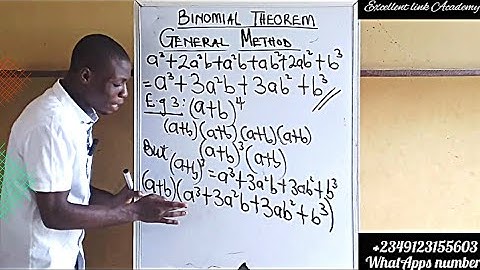 INTRODUCTION TO BINOMIAL THEOREM & ( General method) #binomial_theorem #excellentlinkacademy