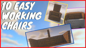 How to Build 10 Easy and Working Chairs in Minecraft! [How to Build, Step by Step] | Tiny Tutorials
