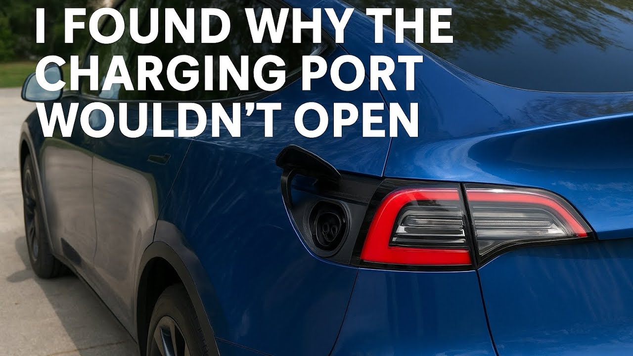 Tesla Model Y – Charging Port Won’t Open 😳 Found the Problem and Fixed It Myself! ⚡🔧