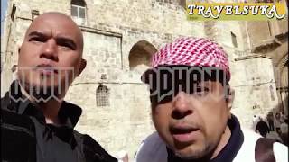 Ahmad Dhani dan Ustad Haikal Hassan di Gereja Holy Sepulchre, Jerusalem