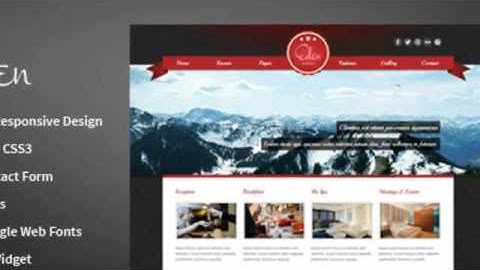 Eden Hotel - Responsive HTML Template + Download