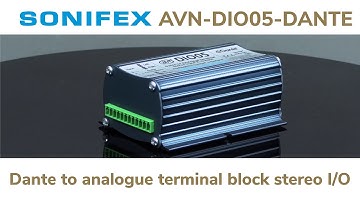 Sonifex AVN-DIO05 Dante to analogue terminal block stereo input & output