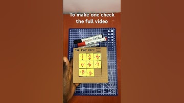Homemade Cardboard number puzzle / brain booster for students #cardboardcrafts #craft #homemade
