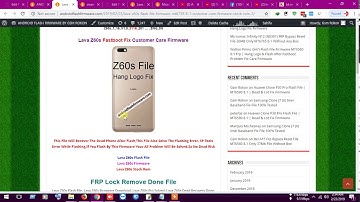Lava Z60s Flash File | S116 Firmware MT6739 8.1 Frp & Fastboot Fix Customer Care Firmware