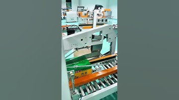 Fully automatic carton sealing machine#machine #factory #packaging #machinegirl #automobile