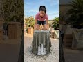 DIY Cement Planter 🌾 Pink Pampas Grass Pot | Easy Outdoor Terrace Decor