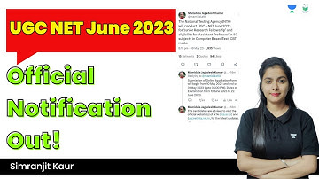 UGC NET June 2023 Official Notification Out! Simranjit Kaur