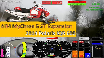 2014 Polaris IQR 600 Snocross Sled - AiM MyChron 5 2T