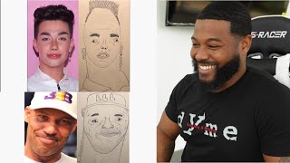 Spot The Difference | Fan Art By @Tw1tterPicasso | James Charles, Lil Nas X, and more | REACTION