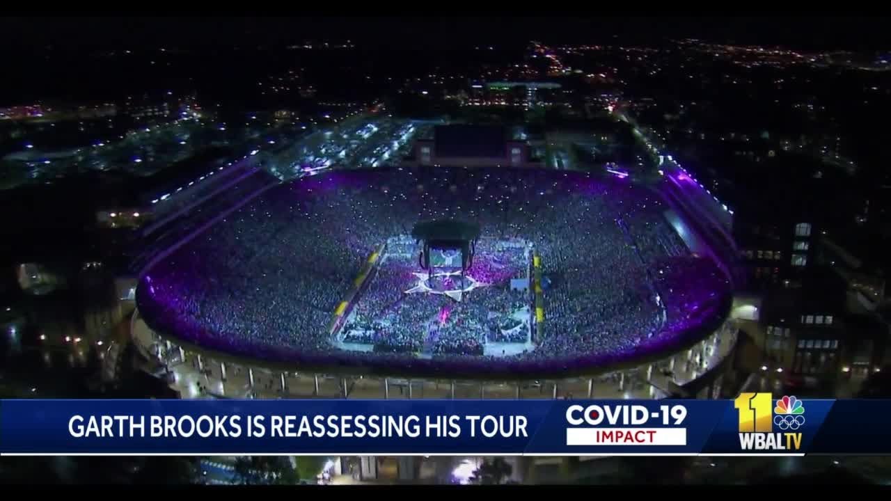 Garth Brooks reassessing stadium tour because of COVID surge - YouTube