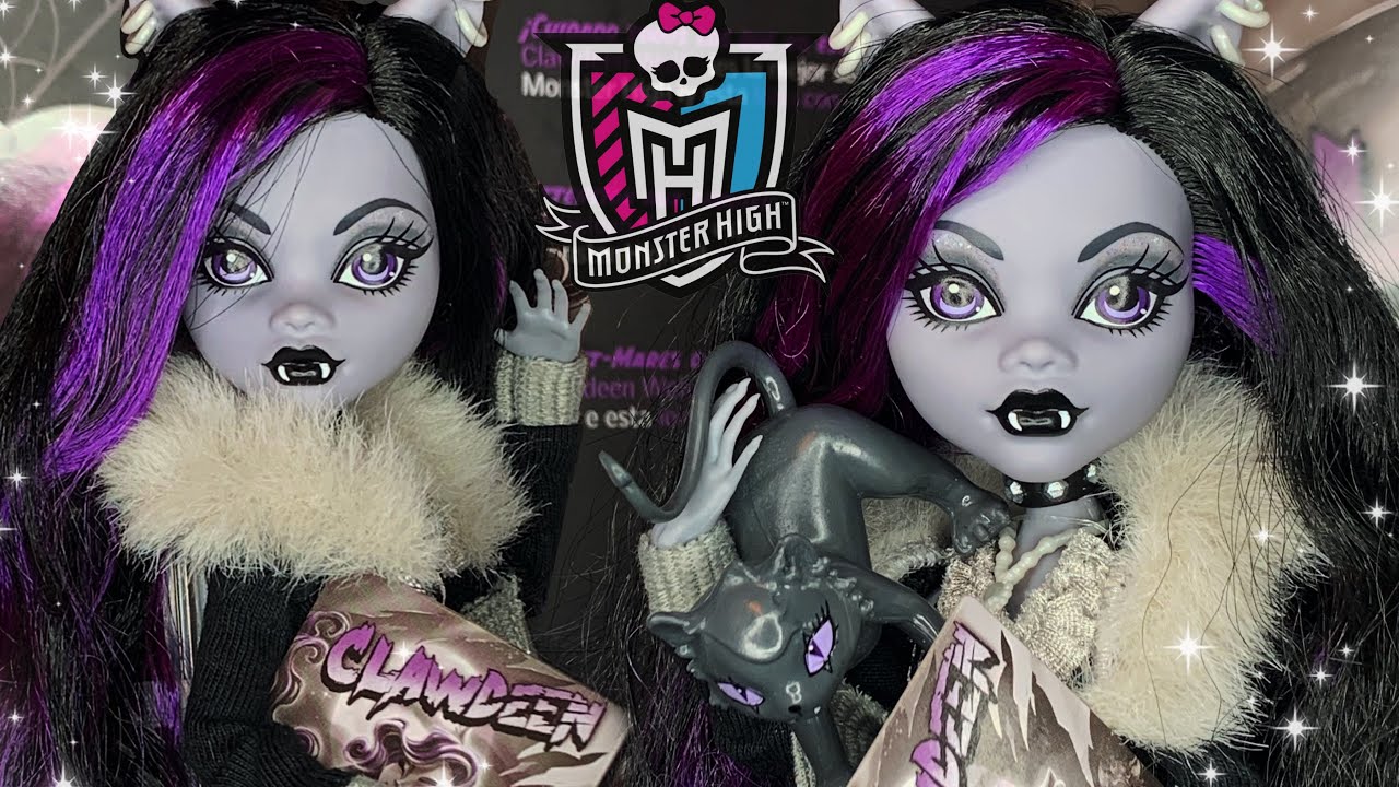 Reel Drama CLAWDEEN WOLF Monster High Black And White Doll Review! 