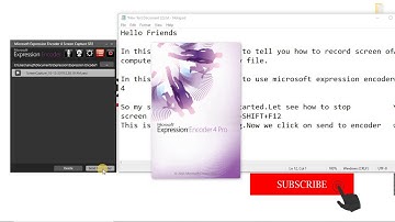 Screen recording and convert to .wmv in Microsoft expression encoder 4