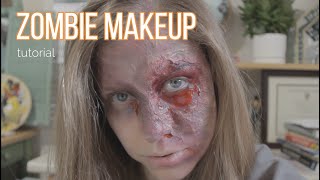 Zombie Makeup Tutorial - Toilet Paper and Glue