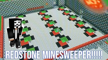 minecraft redstone minesweeper (bedrock edition)