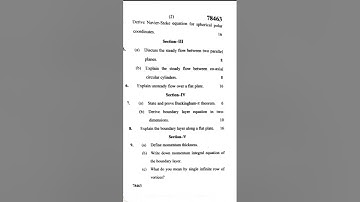 MDU #msc. mathematics (semester 4)  viscous fluid dynamics  (may 2025)