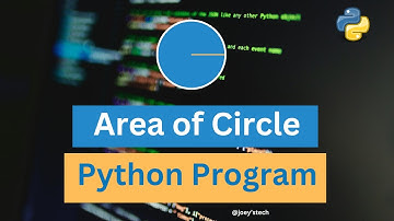 Python program to calculate area of circle by taking radius as input #pythonforbeginners