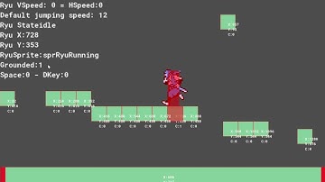 TestRoom Collision mask visualization, #gamemaker #gamedev #ninjagaiden