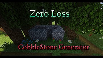 How To Make Zero Loss CobbleStone Generator In Minecraft