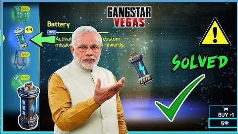 GANGSTAR VEGAS PORTAL PROBLEM ENERGY-BATTERY NOT SHOWING | HOW TO SOLVE | PROBLEM FIXED | GANGSTAR 4