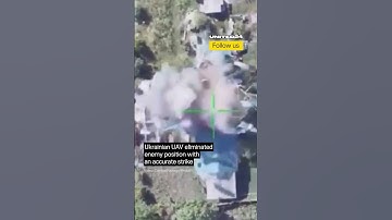 Ukrainian UAV Eliminated Enemy Position With Accurate Strike #warinukraine #drone