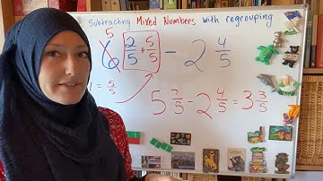 Subtracting mixed numbers with regrouping (4th Grade)