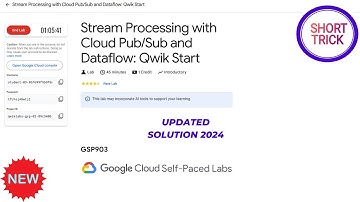 Stream Processing with Cloud Pub/Sub and Dataflow: Qwik Start || 2024 || #GSP903 #qwiklabs