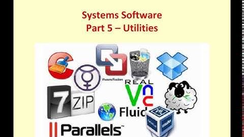 GCSE Systems Software 5 - Utilities