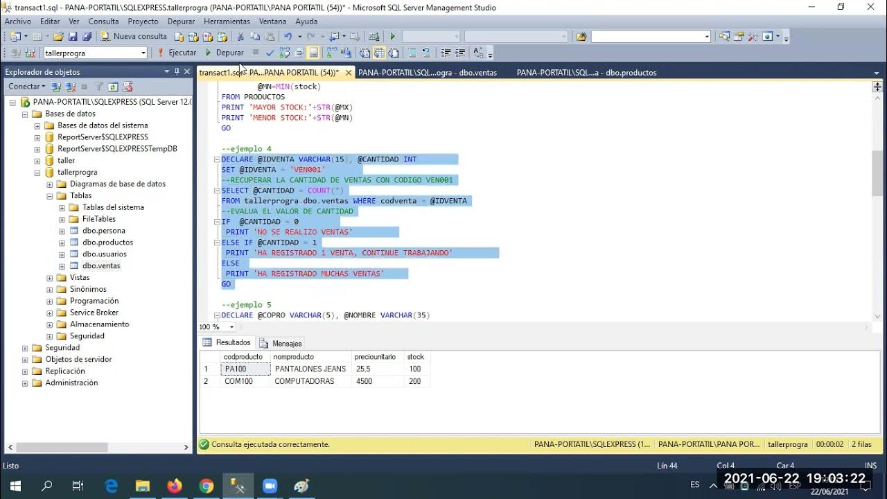 Ejercicios con while en Transact Sql Parte 1 - YouTube