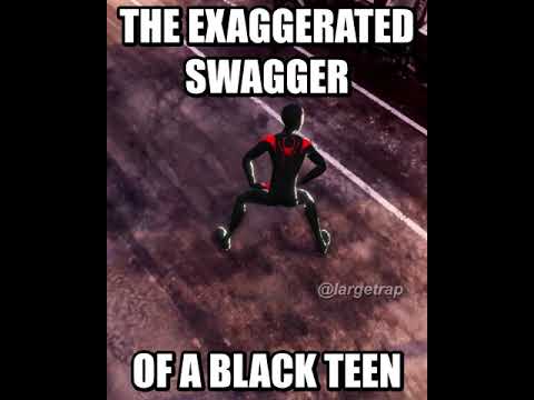 The Exaggerated Swagger of a Black Teen