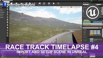 How to create a race track rally with Blender part#4