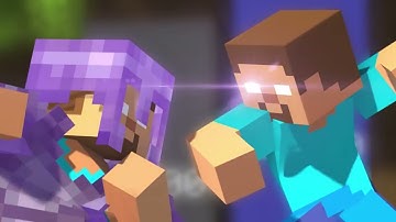 Steve vs Herobrine Power Level 3D Minecraft Animation
