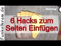 JunkJournal 6 Hacks Seiten einfügen