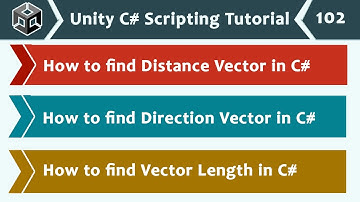 Find Distance & Direction Vector with Minus Operator - Unity C# Scripting Tutorial 102 🚀