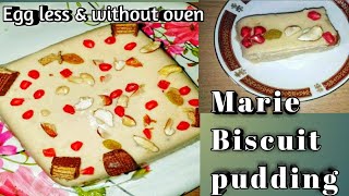 Marie Biscuit custard puding | marie biscuit puding be in odia |custard puding | puding recipe|