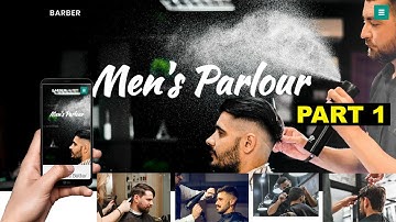 How to Create a Website using HTML/CSS, Website for Barber Shop/ Saloon/ Parler, Cyber Warriors