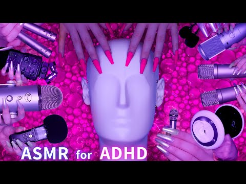 ASMR for ADHD 💗Changing Triggers Every 30 Seconds😴 Scratching , Tapping , Massage & More| No Talking