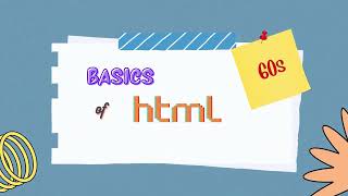 Basics of HTML in 60 Second