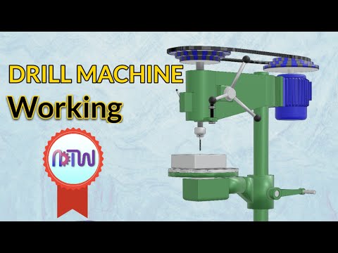 PARTS OF DRILLING MACHINE | WORKING OF DRILLING