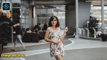 How To Edit ORANGE and GRAY Photoshop Color Grading Tutorial