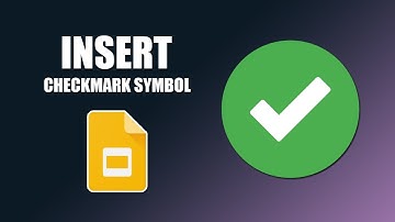 How to insert checkmark symbol in google slides