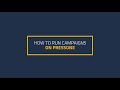 How to run campaigns on PressOne