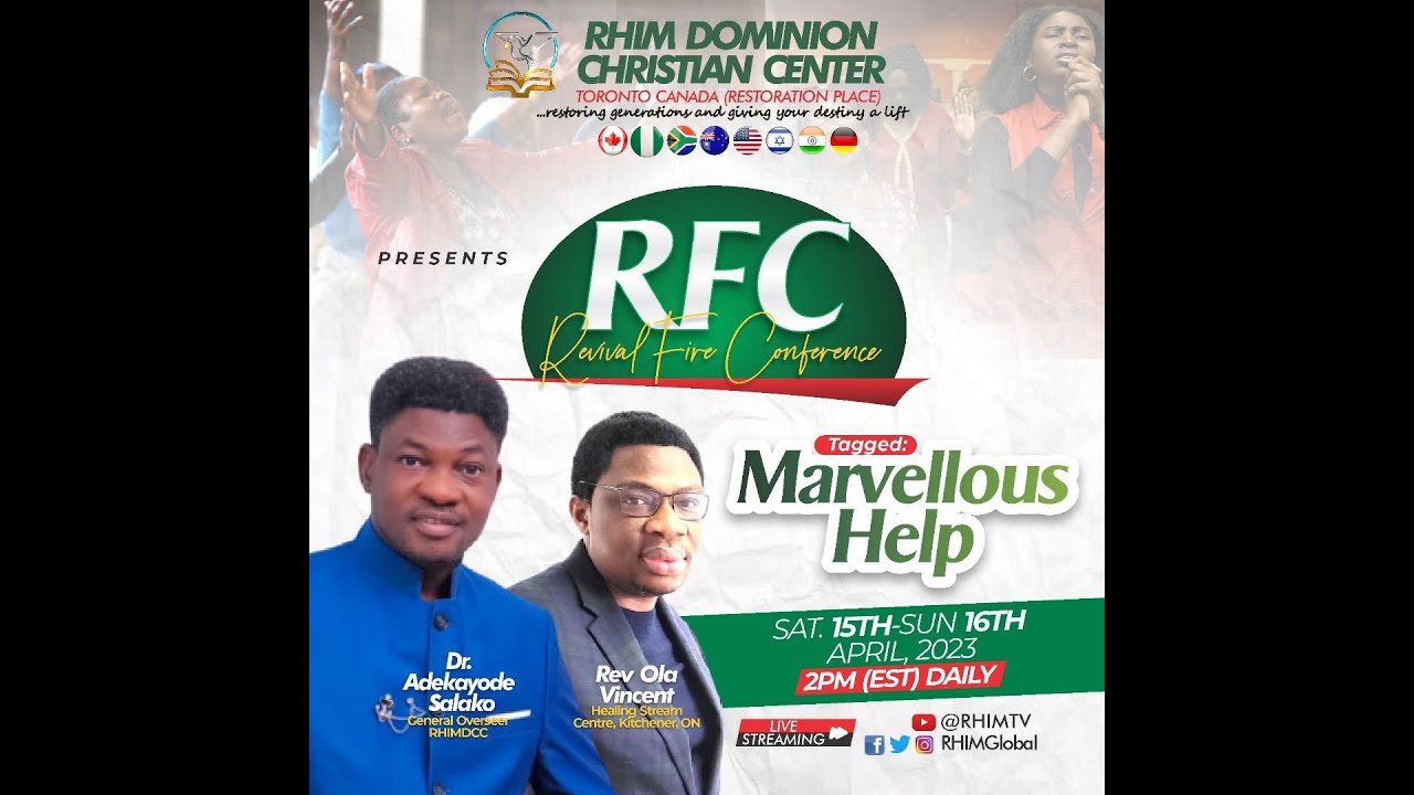 REVIVAL FIRE CONFERENCE (RFC) 2023 – Marvelous Help - YouTube