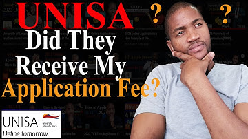 UNISA application Fee // How will I see that UNISA received my application fee?