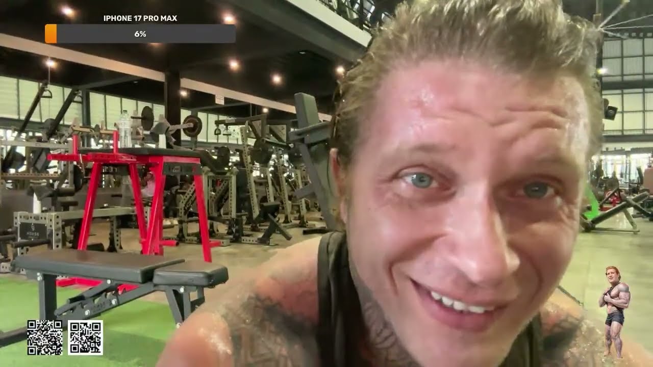 Stas Kirbitov  тренировка ног в Muscle Factory 😂🌴PATTAYA STREAM🌴 #stream #live #pattaya